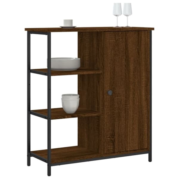 vidaXL skab 70x30x80 cm konstrueret træ brun egetræsfarve