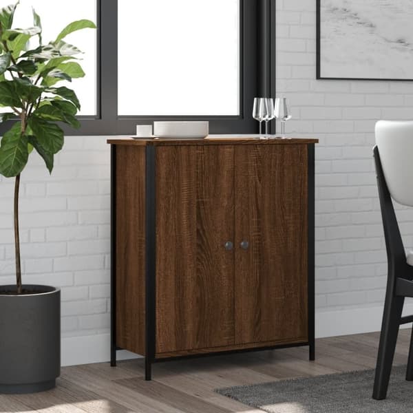 vidaXL Senkki ruskea tammi 70x30x80 cm tekninen puu