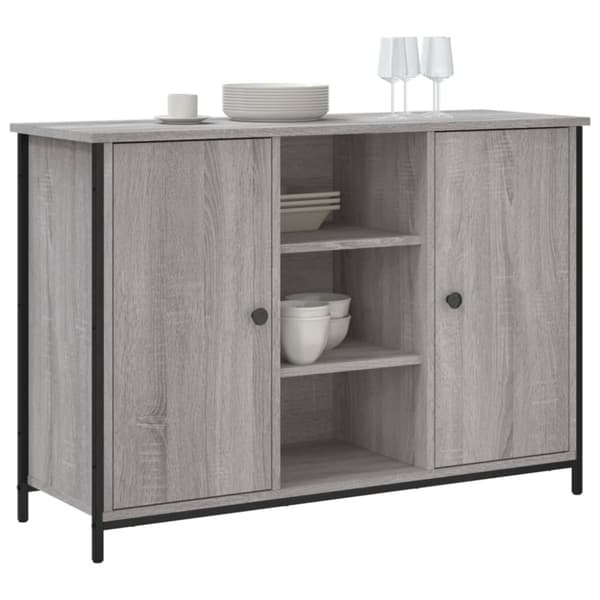 vidaXL Senkki harmaa Sonoma 100x35x70 cm tekninen puu