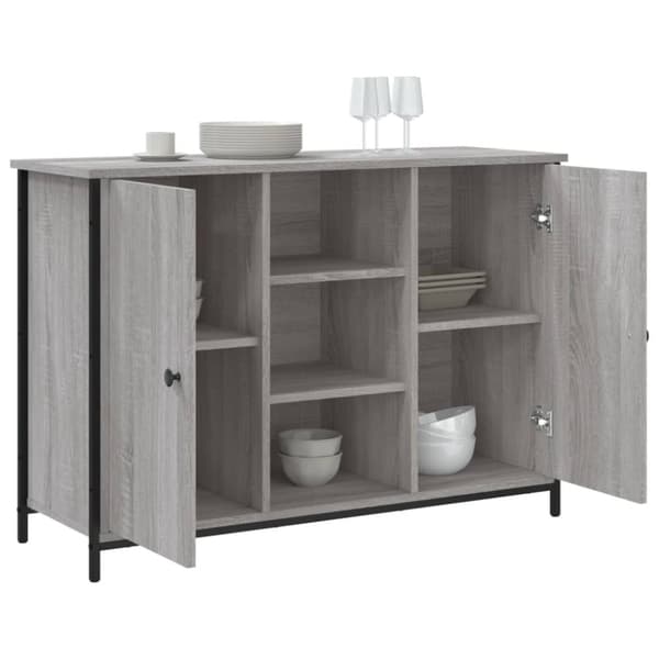 vidaXL Senkki harmaa Sonoma 100x35x70 cm tekninen puu