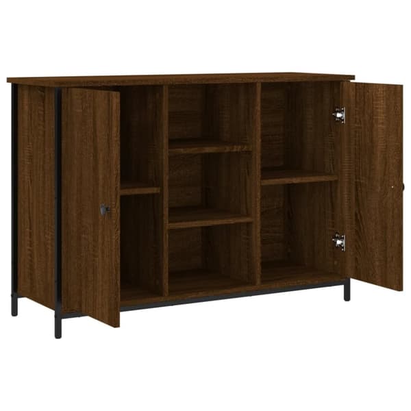 vidaXL skænk 100x35x70 cm konstrueret træ brun egetræsfarve