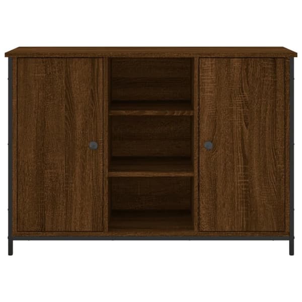 vidaXL skænk 100x35x70 cm konstrueret træ brun egetræsfarve