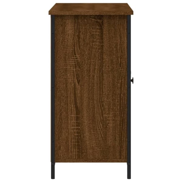 vidaXL skænk 100x35x70 cm konstrueret træ brun egetræsfarve