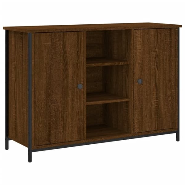 vidaXL skænk 100x35x70 cm konstrueret træ brun egetræsfarve