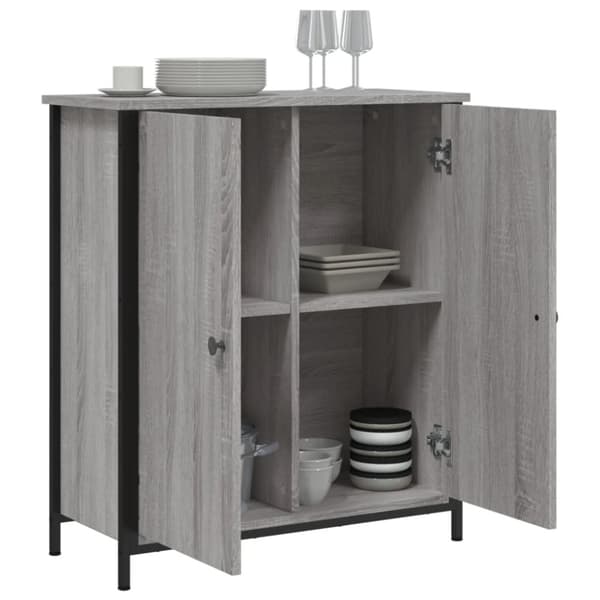 vidaXL Senkki harmaa Sonoma 70x30x80 cm tekninen puu