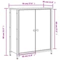Pikkukuva 11 / 11: vidaXL Senkki harmaa Sonoma 70x30x80 cm tekninen puu