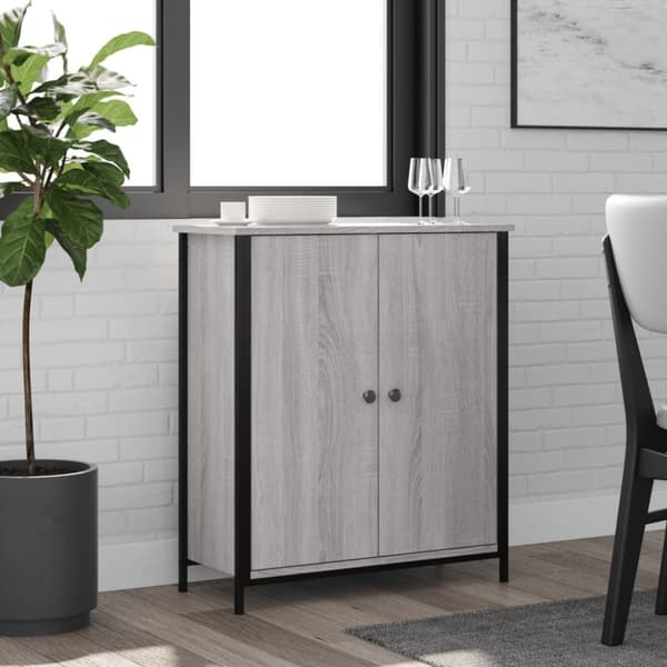 vidaXL Senkki harmaa Sonoma 70x30x80 cm tekninen puu