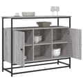 Pikkukuva 4 / 11: vidaXL Senkki harmaa Sonoma 100x35x80 cm tekninen puu