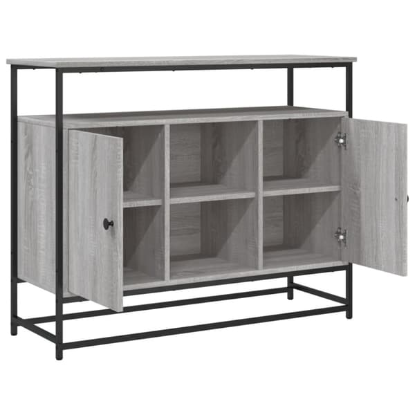 vidaXL Senkki harmaa Sonoma 100x35x80 cm tekninen puu