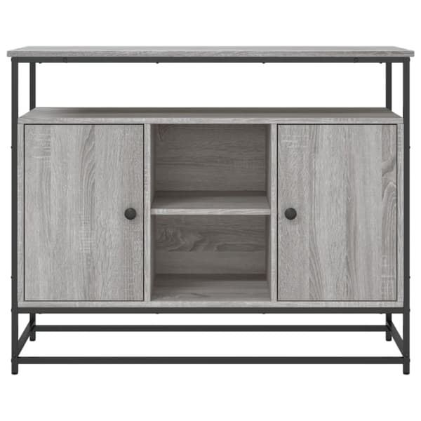 vidaXL Senkki harmaa Sonoma 100x35x80 cm tekninen puu