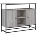 Pikkukuva 1 / 11: vidaXL Senkki harmaa Sonoma 100x35x80 cm tekninen puu