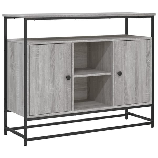 vidaXL Senkki harmaa Sonoma 100x35x80 cm tekninen puu