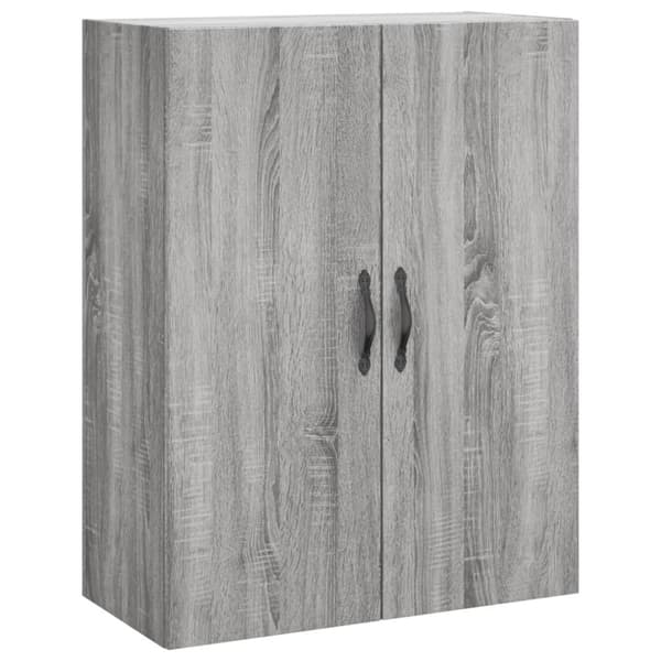 vidaXL højskab 69,5x34x180 cm konstrueret træ grå sonoma-eg
