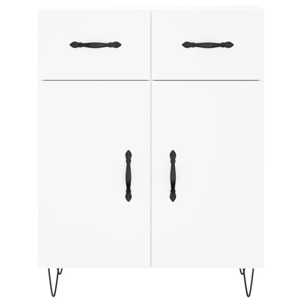 vidaXL højskab 69,5x34x180 cm konstrueret træ hvid