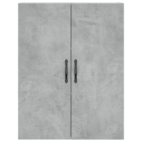 vidaXL Highboard betonggrå 69,5x34x180 cm konstruert tre