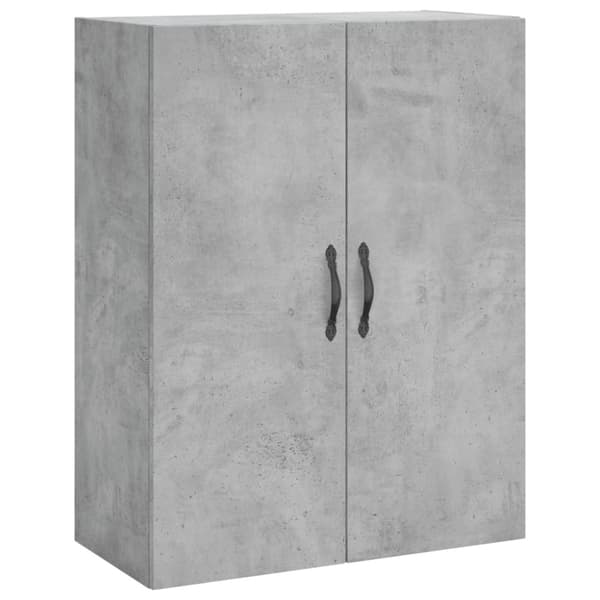 vidaXL Highboard betonggrå 69,5x34x180 cm konstruert tre