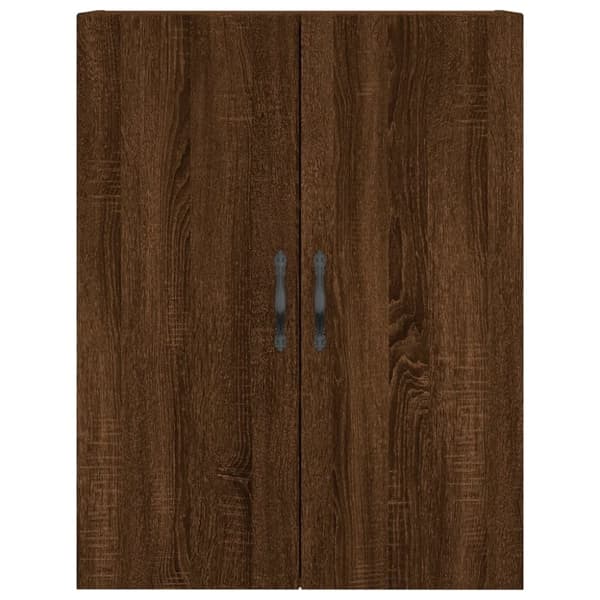 vidaXL Highboard brun eik 69,5x34x180 cm konstruert tre