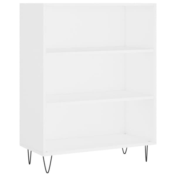vidaXL Highboard hvit 69,5x34x180 cm konstruert tre