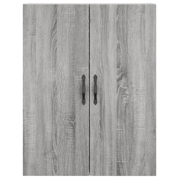 vidaXL Highboard grå sonoma 69,5x34x180 cm konstruert tre