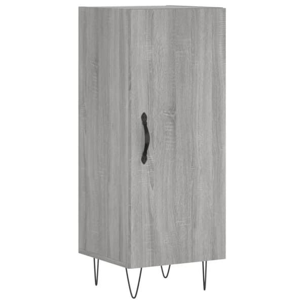vidaXL Highboard grå sonoma 34,5x34x180 cm konstruert tre
