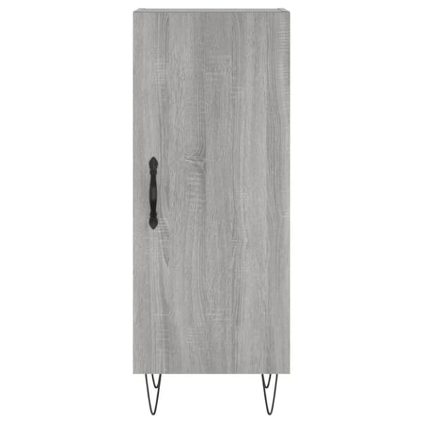 vidaXL Highboard grå sonoma 34,5x34x180 cm konstruert tre