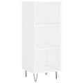 Miniatyrbilde 6 av 11: vidaXL Highboard hvit 34,5x34x180 cm konstruert tre