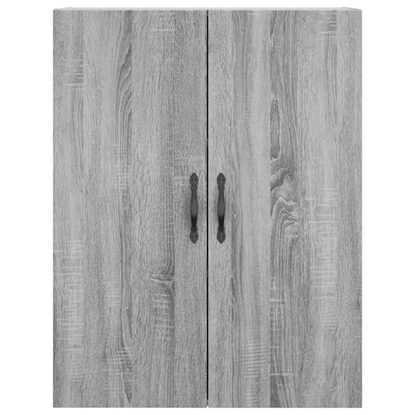 vidaXL Kaappi harmaa Sonoma 69,5x34x180 cm tekninen puu