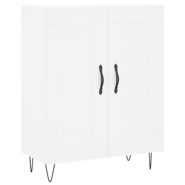 vidaXL højskab 69,5x34x180 cm konstrueret træ hvid