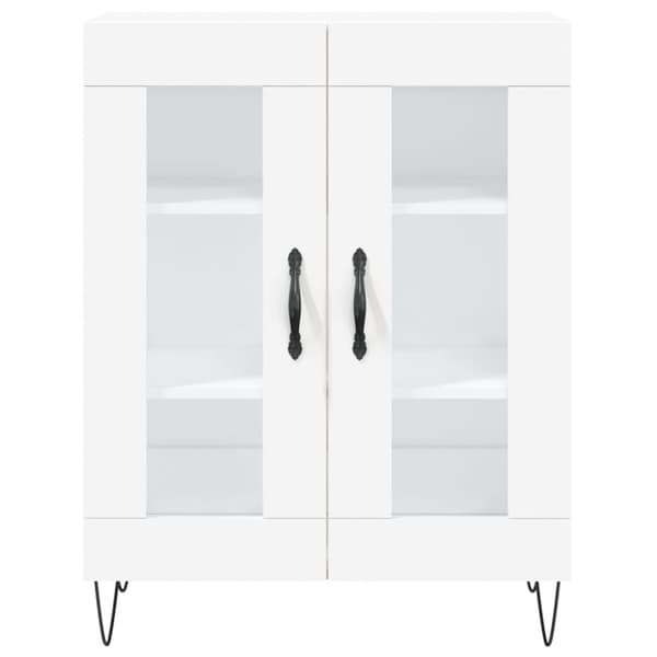vidaXL højskab 69,5x34x180 cm konstrueret træ hvid