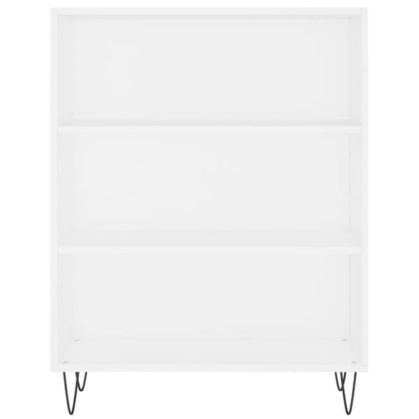 vidaXL højskab 69,5x34x180 cm konstrueret træ hvid