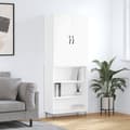Miniatyrbillede 11 af 11: vidaXL højskab 69,5x34x180 cm konstrueret træ hvid