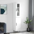 Miniatyrbillede 2 af 11: vidaXL skab 34,5x34x180 cm konstrueret træ hvid