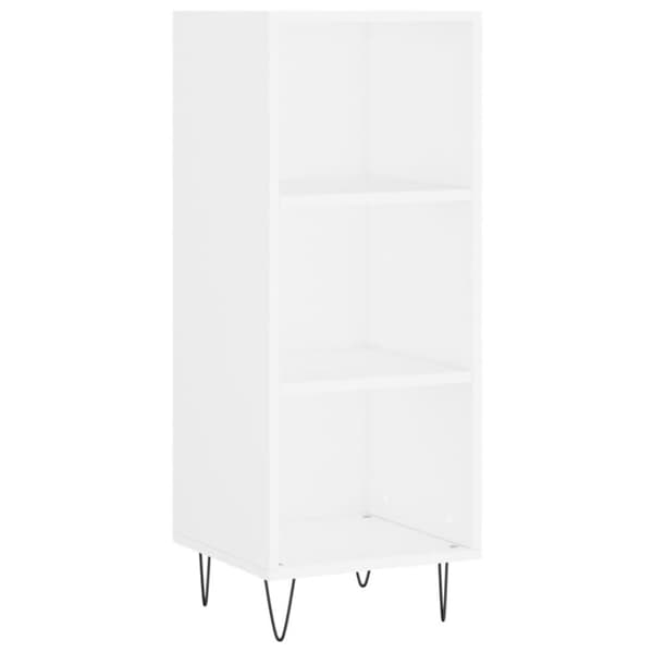 vidaXL skab 34,5x34x180 cm konstrueret træ hvid