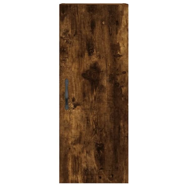 vidaXL Väggskåp rökfärgat ek 34,5x34x90 cm konstruerat trä
