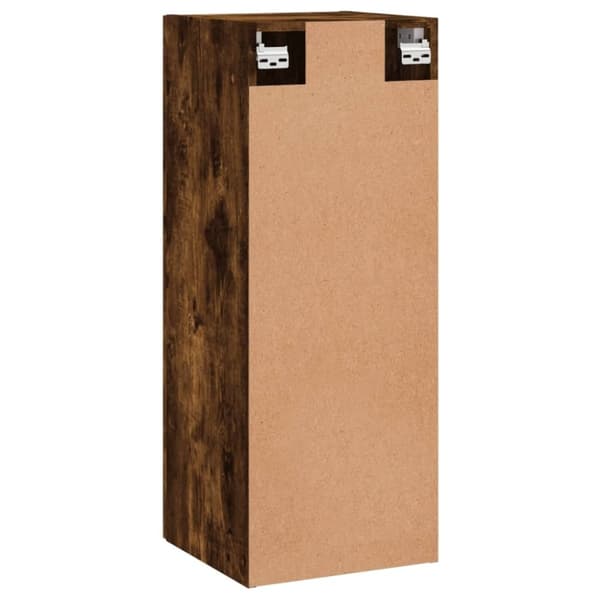 vidaXL Väggskåp rökfärgat ek 34,5x34x90 cm konstruerat trä
