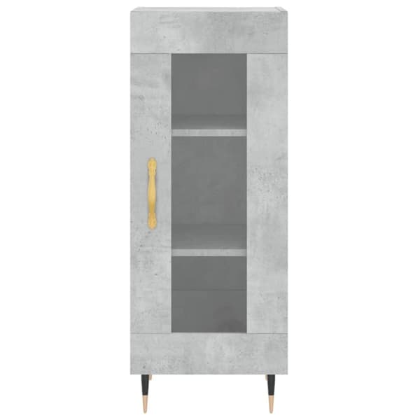 vidaXL skab 34,5x34x180 cm konstrueret træ betongrå