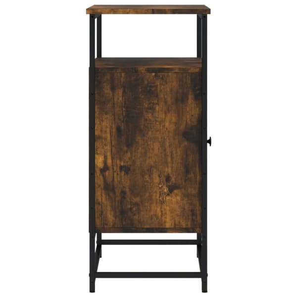 vidaXL Skjenk røkt eik 69x35x80 cm konstruert tre