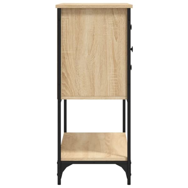 vidaXL Skjenk sonoma eik 100x36x85 cm konstruert tre