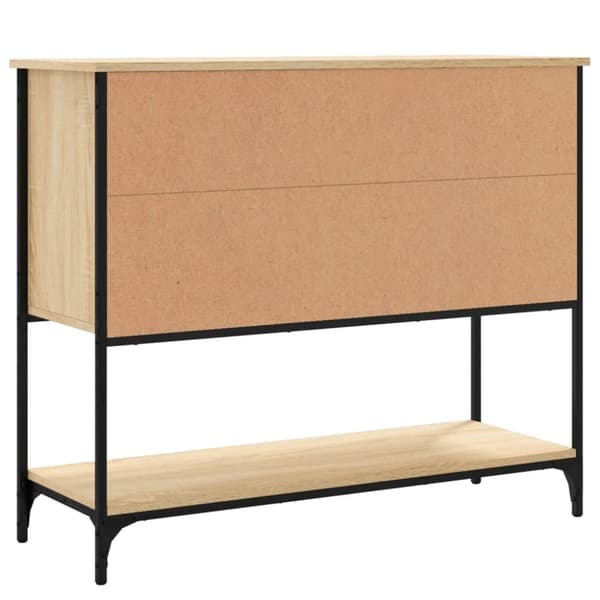 vidaXL Skjenk sonoma eik 100x36x85 cm konstruert tre