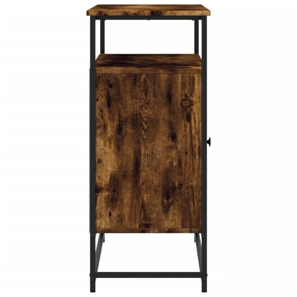 vidaXL Skjenk røkt eik 100x35x80 cm konstruert tre