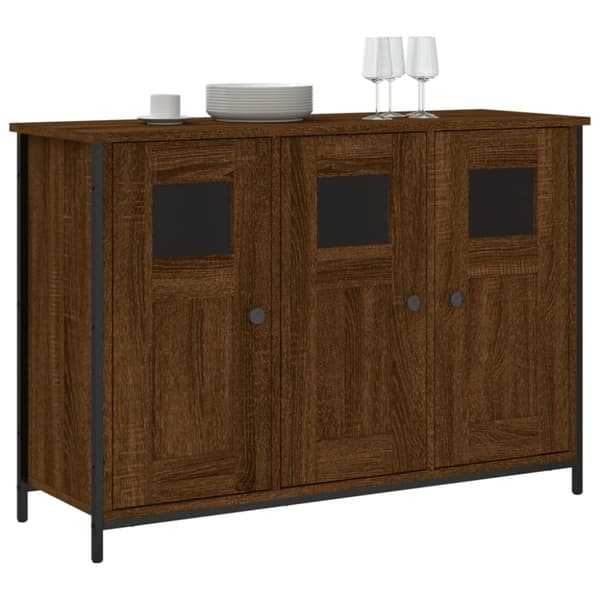 vidaXL Senkki ruskea tammi 100x35x70 cm tekninen puu