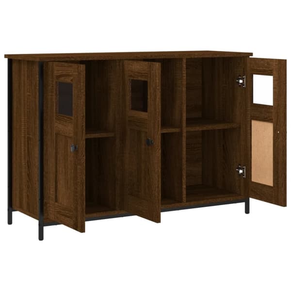 vidaXL Senkki ruskea tammi 100x35x70 cm tekninen puu