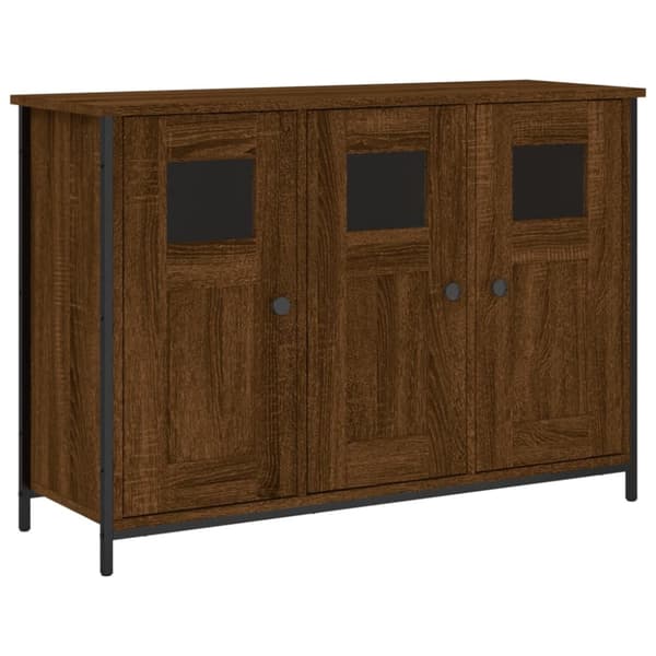 vidaXL Senkki ruskea tammi 100x35x70 cm tekninen puu