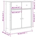 Pikkukuva 11 / 11: vidaXL Senkki savutammi 70x30x80 cm tekninen puu