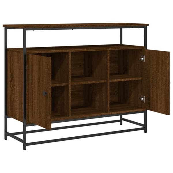 vidaXL Senkki ruskea tammi 100x35x80 cm tekninen puu