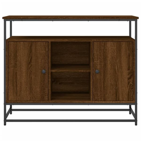 vidaXL Senkki ruskea tammi 100x35x80 cm tekninen puu