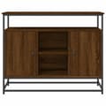 Pikkukuva 6 / 11: vidaXL Senkki ruskea tammi 100x35x80 cm tekninen puu