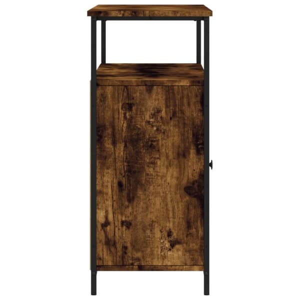 vidaXL skænk 100x35x80 cm konstrueret træ røget egetræsfarve