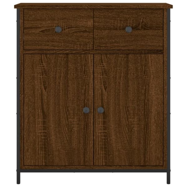 vidaXL Skjenk brun eik 70x30x80 cm konstruert tre