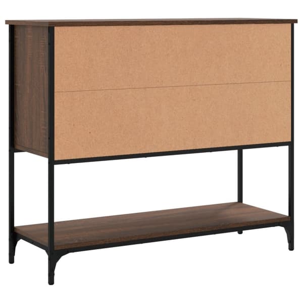 vidaXL Skjenk brun eik 100x36x85 cm konstruert tre